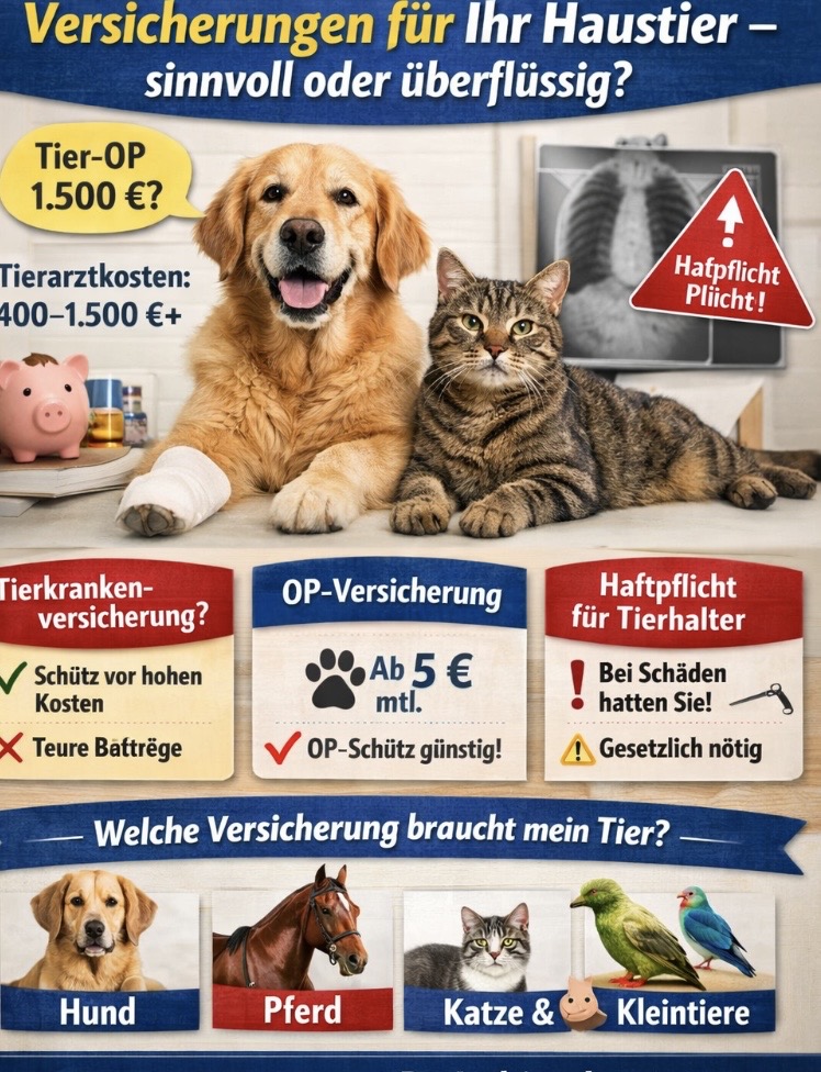 Versicherungen für Ihr Haustier – sinnvoll oder überflüssig? Versicherungen für Ihr Haustier – sinnvoll oder überflüssig?